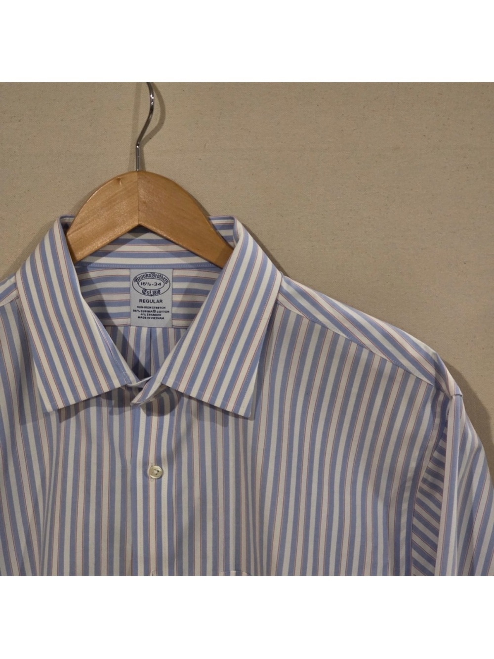 Brooks Brothers Regular Fit Button Down 16.5-34